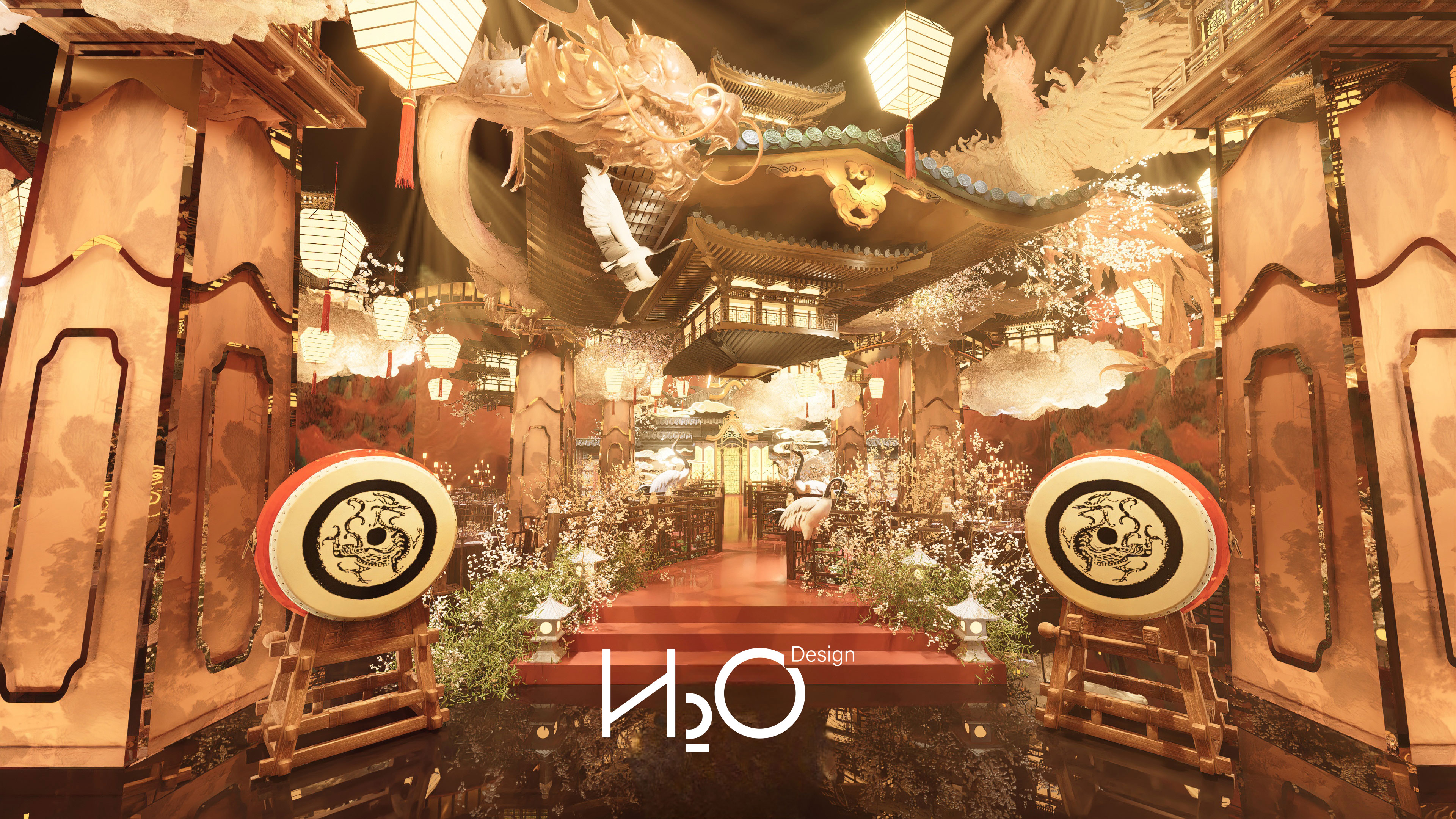 H2O 云中长安宴会厅设计实景