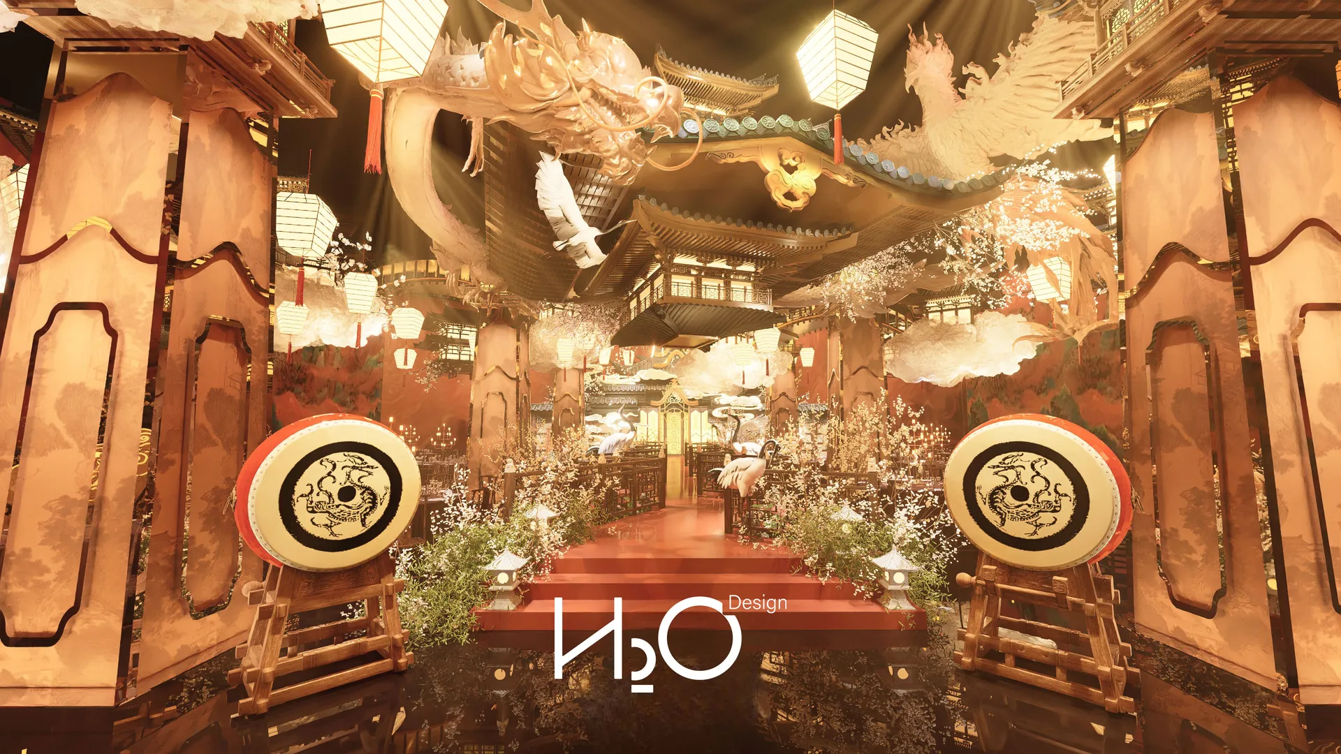 H2O 云中长安宴会厅设计实景