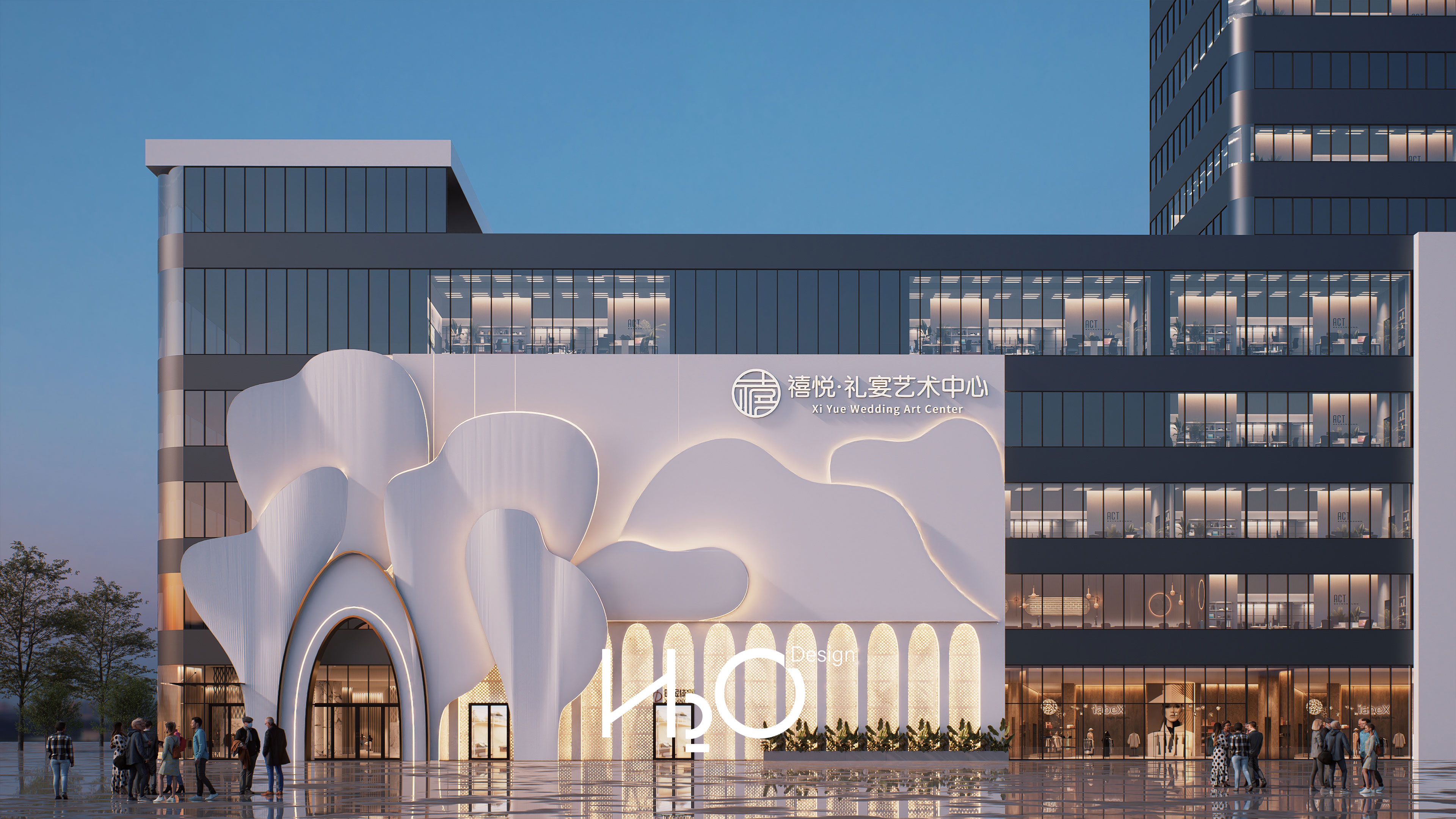 H2O 福清艺术中心婚礼堂全案设计实景