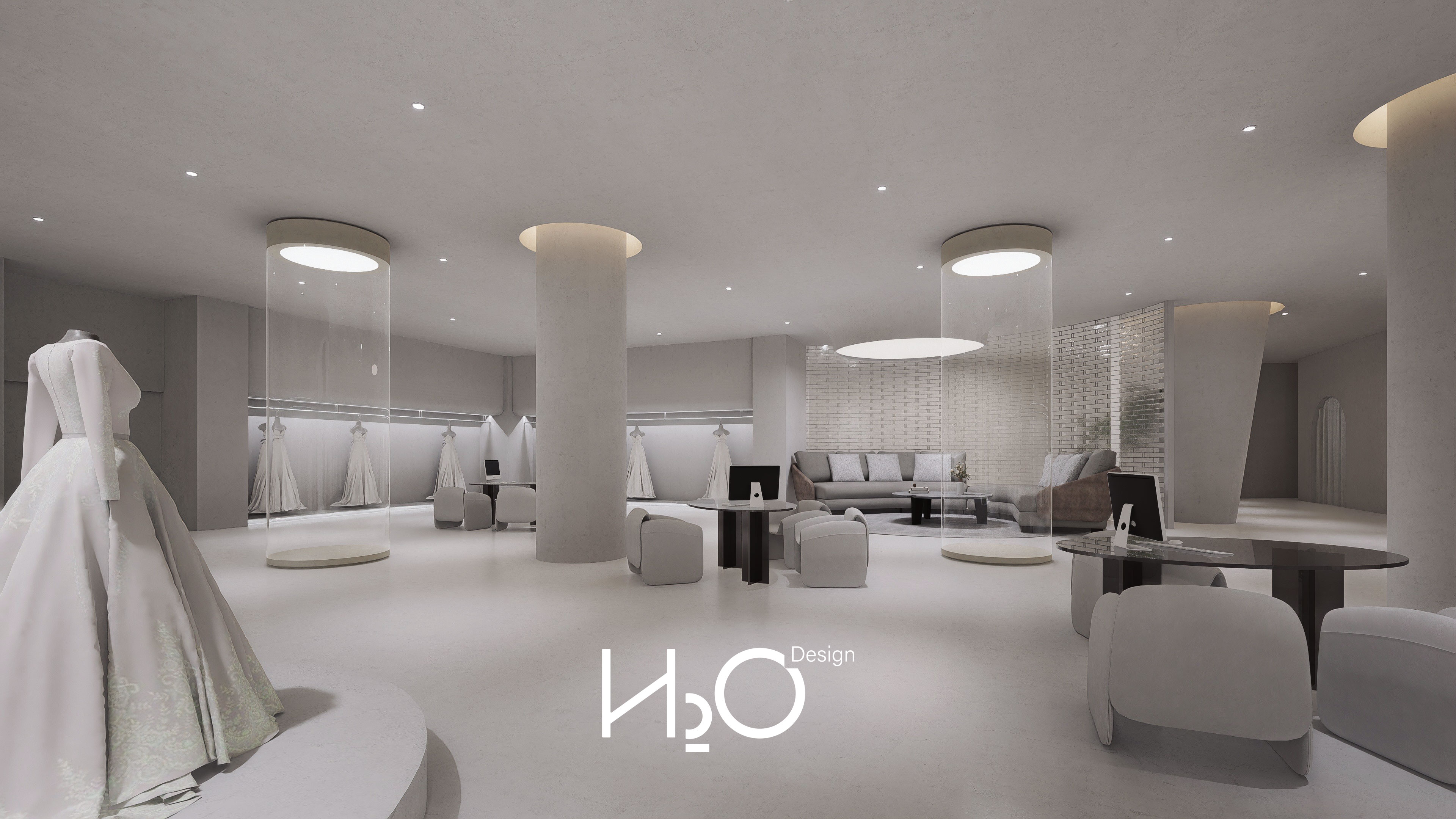 H2O 婚纱馆商业空间设计实景