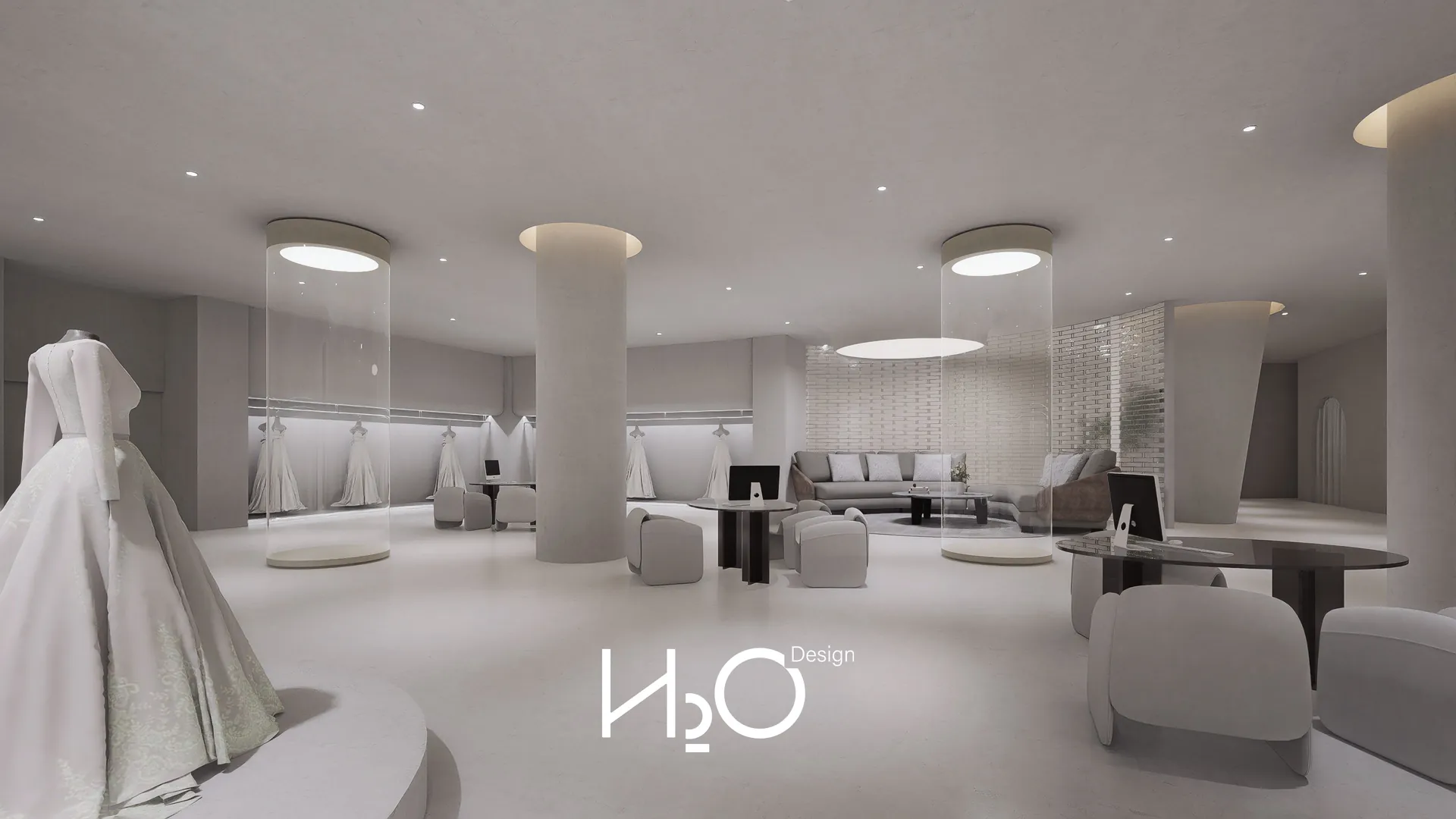 H2O 婚纱馆商业空间设计实景