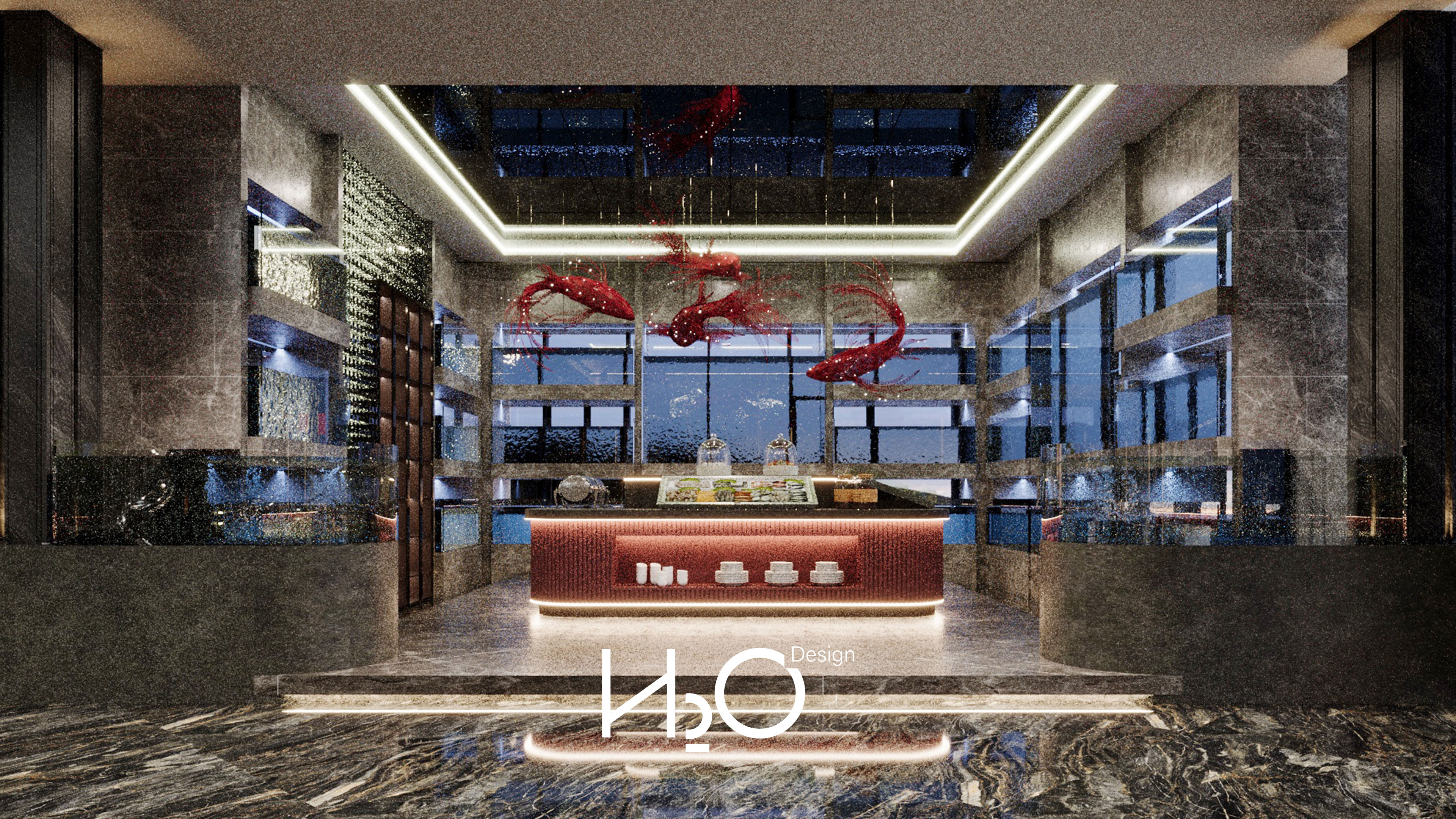 H2O 滨州艺术中心婚礼堂全案设计实景